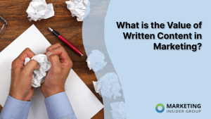 ¿Cuál es el valor del contenido escrito en marketing?